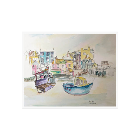 St.Ives Hobbit fishing boat - Fine Art Print