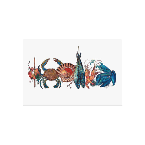 Seafood Platter - Fine art illustration print