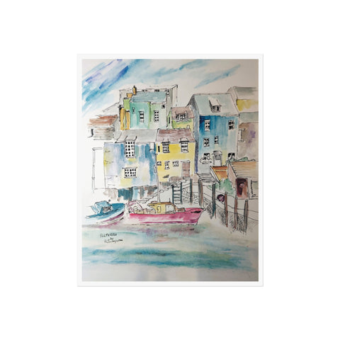 Polperro Fishing Boats - Fine Art Print