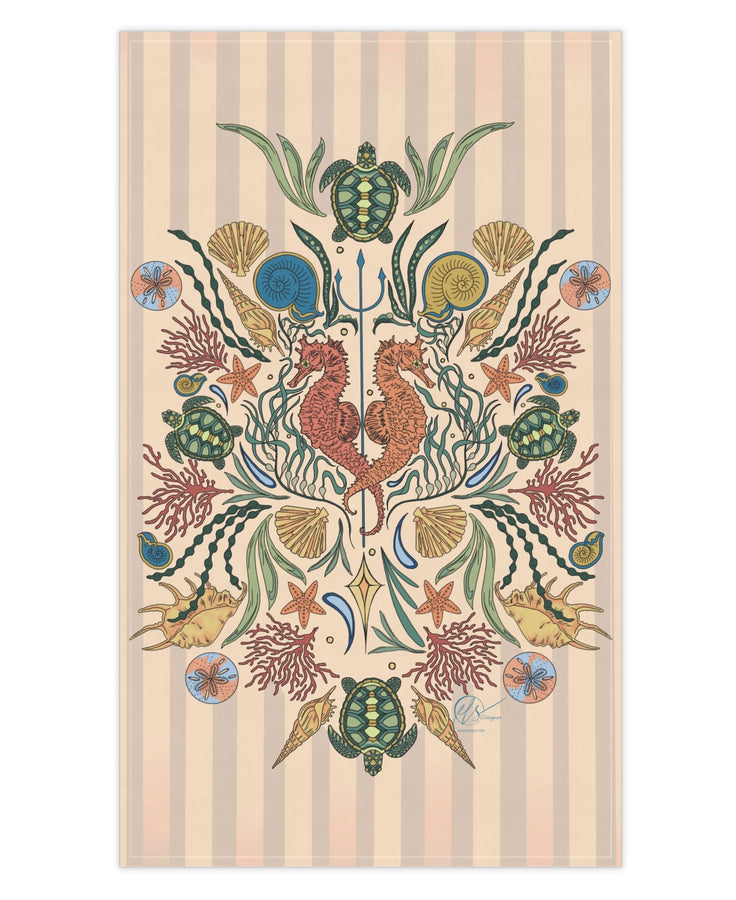 Seahorse Trident TeaTowel