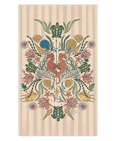 Seahorse Trident TeaTowel
