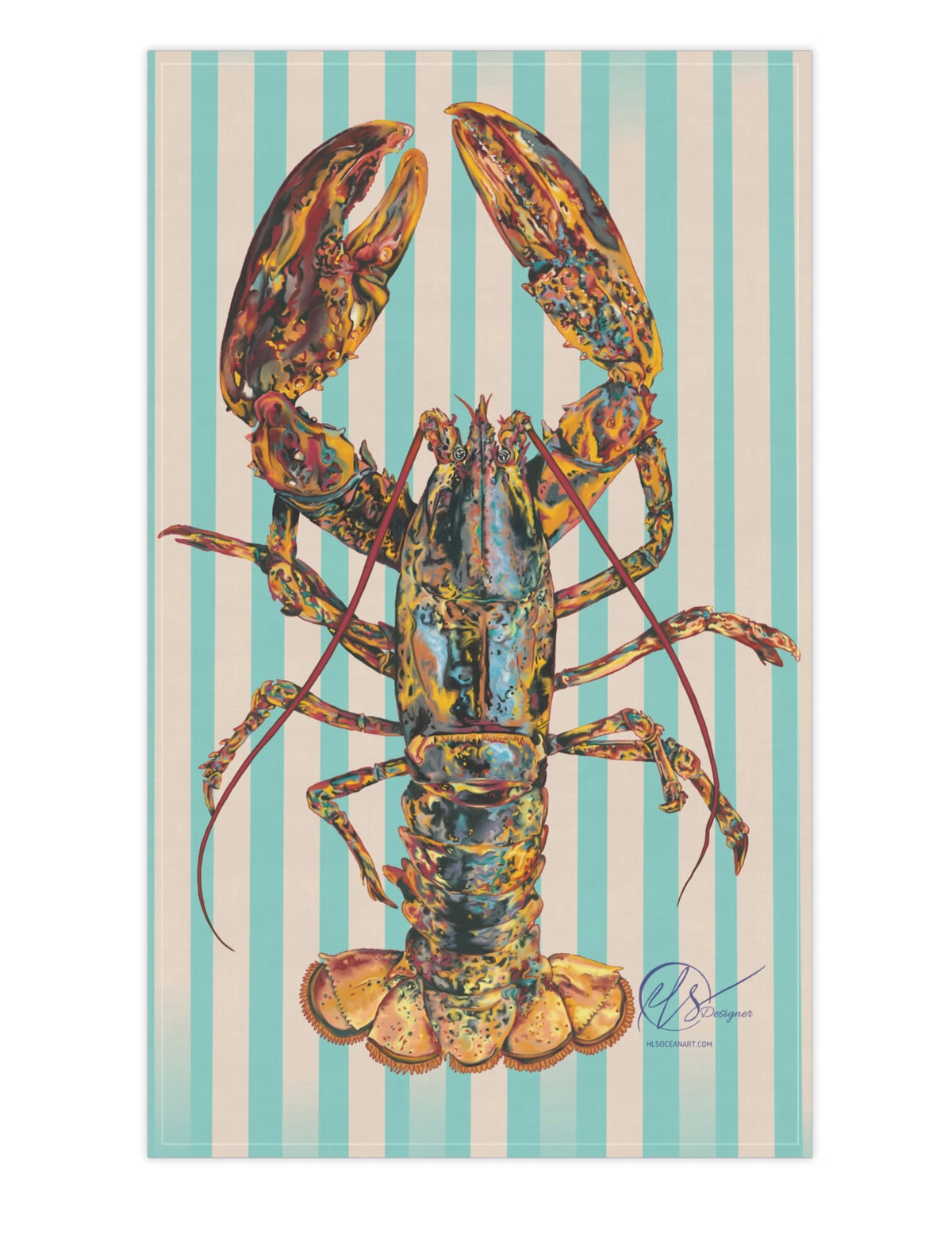 Lobster Lone TeaTowel