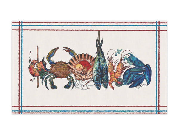 Seafood Platter TeaTowel