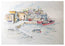 Mevagissey is a renowned town for the fishing industry, a historic village known for its cobble streets and small village stores. This artist study of mevagissey captures the old town and the boats part of the harbour below. if you love Meva, you would love this depiction of old untouched Cornish life on paper by R.Singleton.

This was created using a linear artist study followed by flourishes of bright water colour washes to bring the study to life.