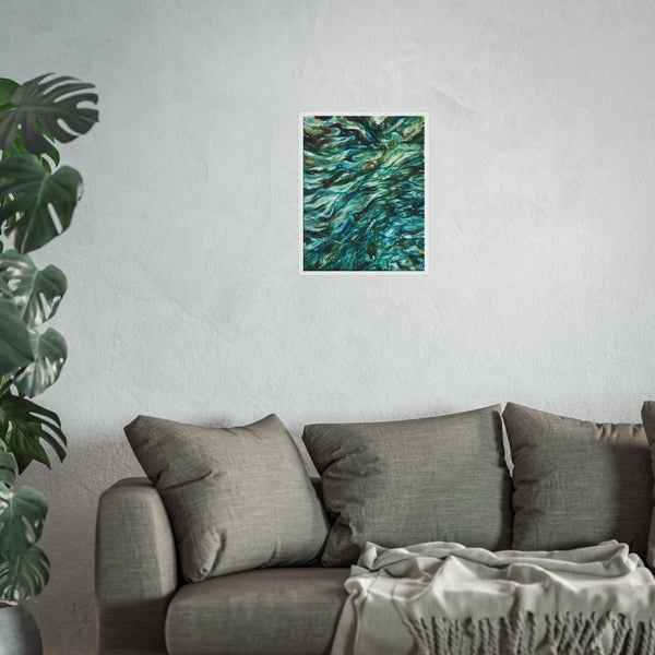 Swirling shallows fine art print
