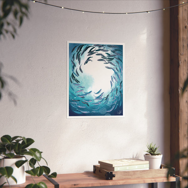 Shoal under Surface art print