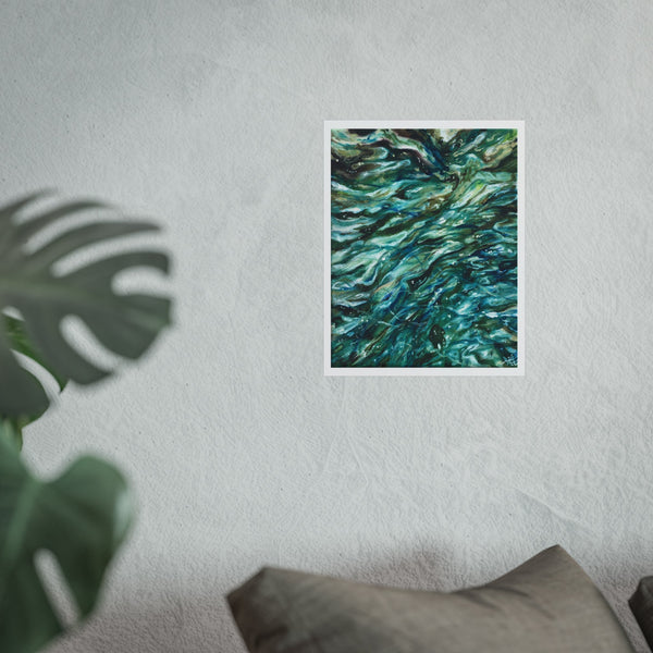 Swirling shallows fine art print