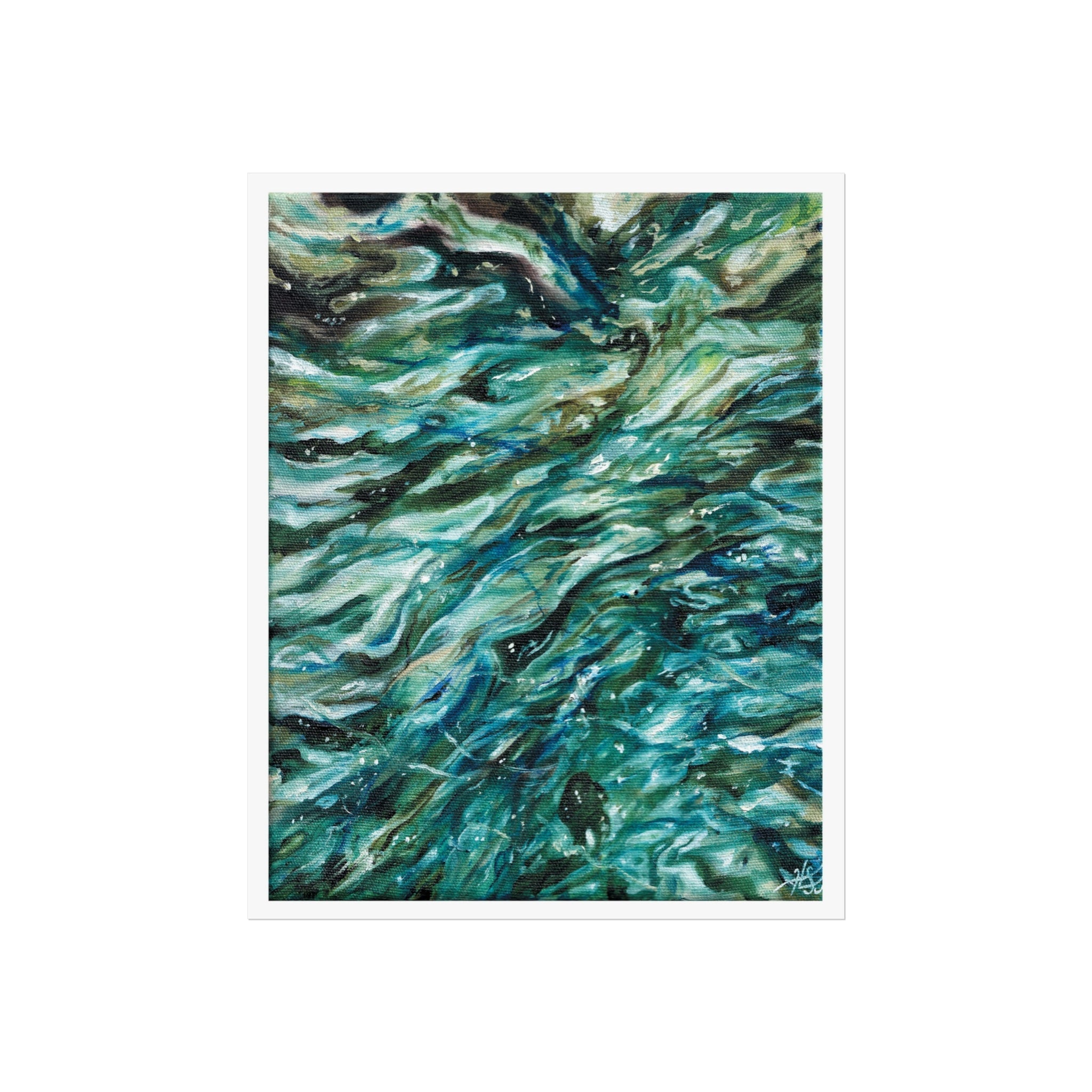Swirling shallows fine art print