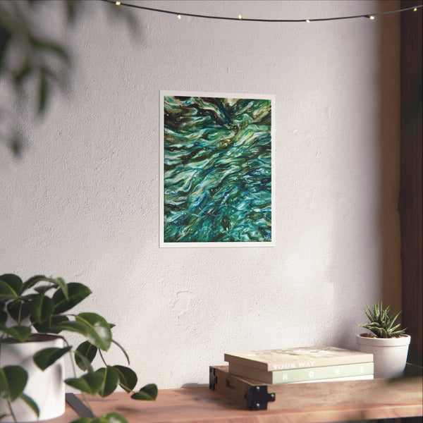Swirling shallows fine art print